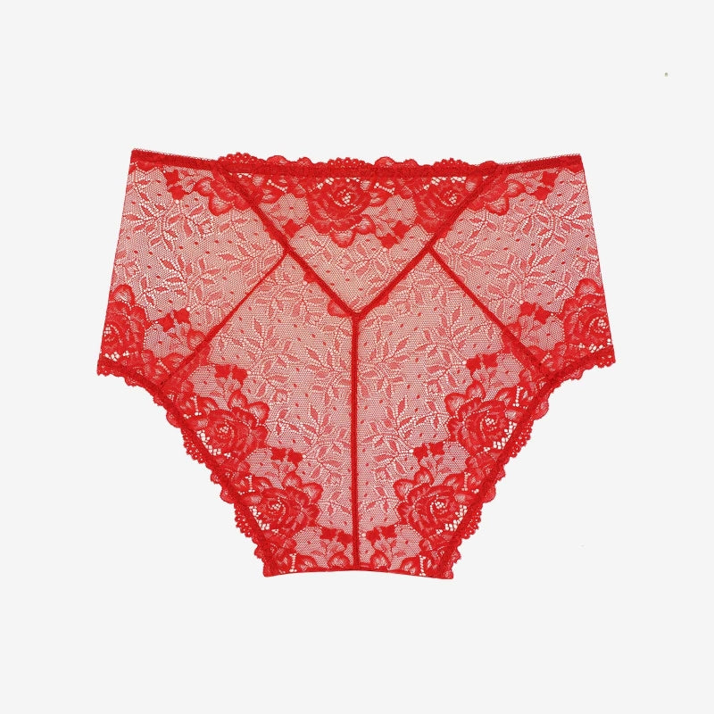 Culotte taille haute NOUVEL ÉTERNEL ROUGE