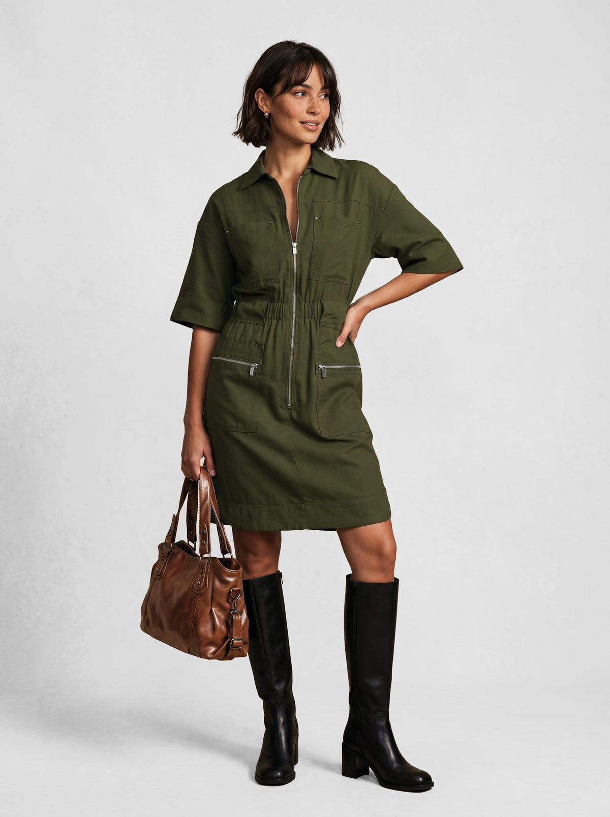 LIZY - robe courte fluide