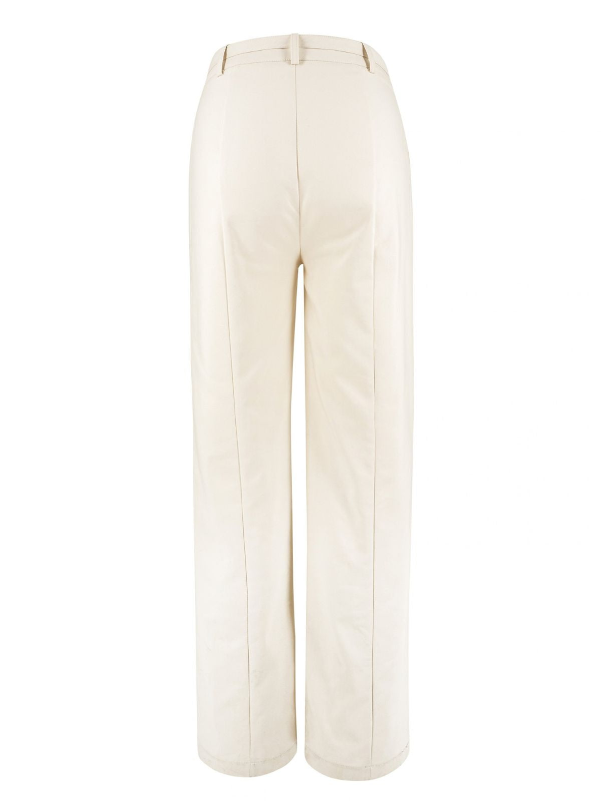 ALEXANDRE - Pantalon forme palazzo ivoire
