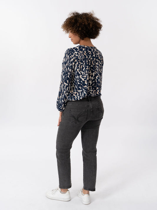 LIPA - Blouse en voile à motif graphique