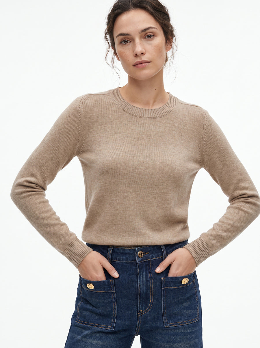 MAXENCE - Pull en maille fine