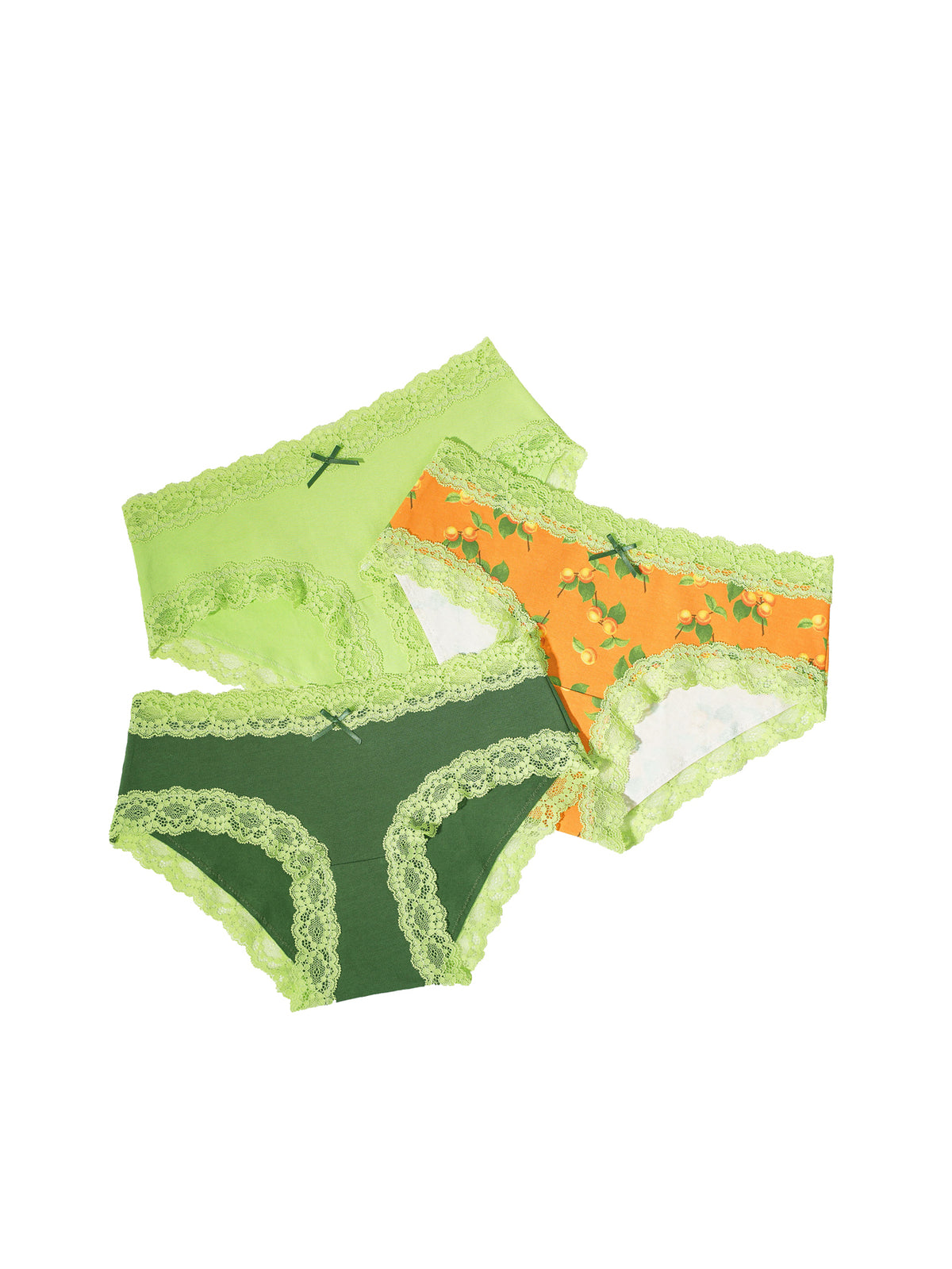 ABRICOT - Pack de 3 Culottes Coton