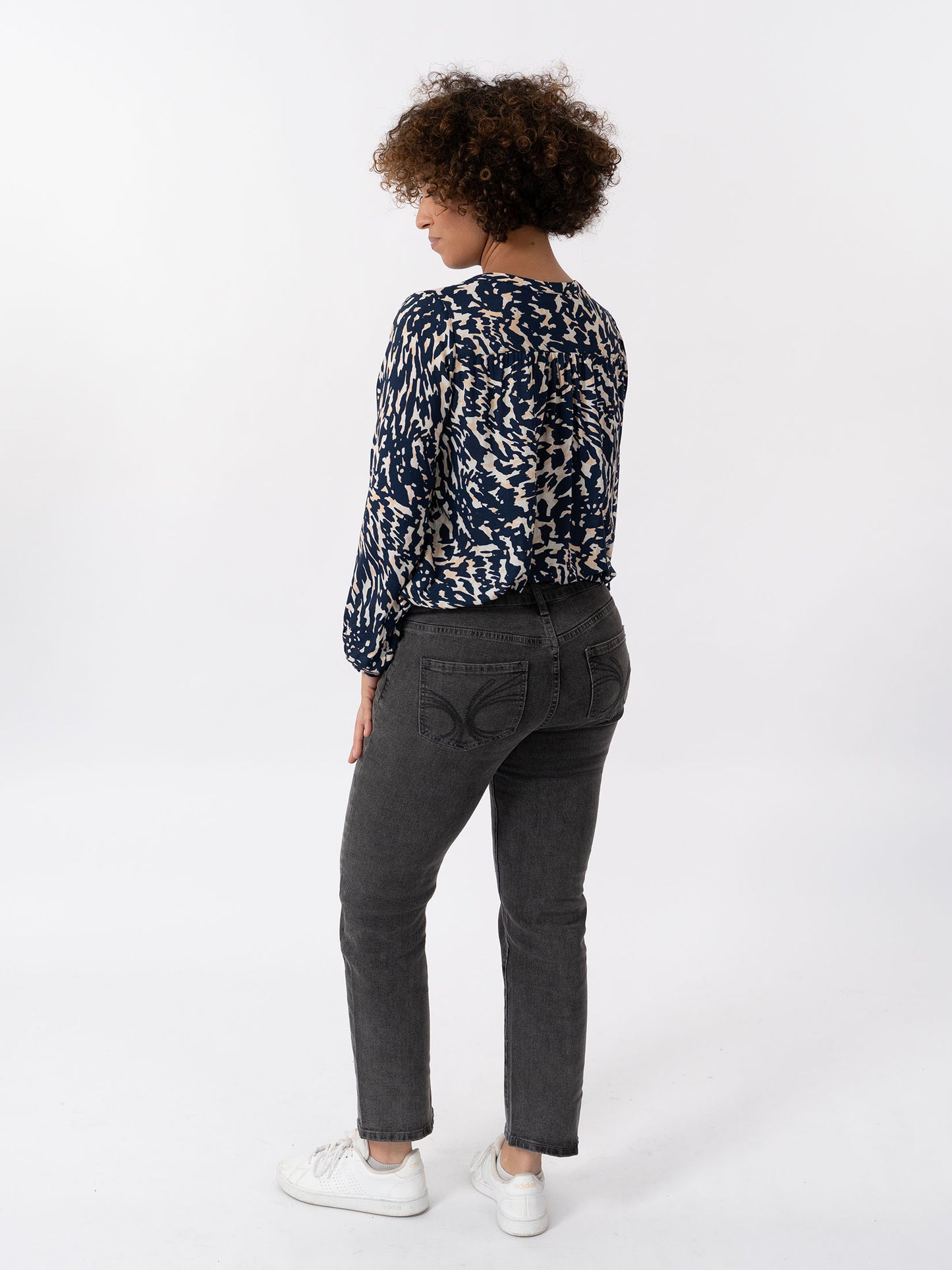 LIPA - Blouse en voile à motif graphique