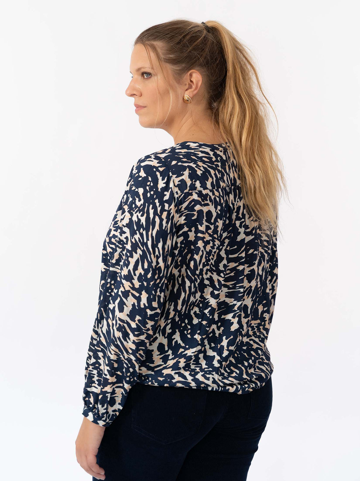 LIPA - Blouse en voile à motif graphique