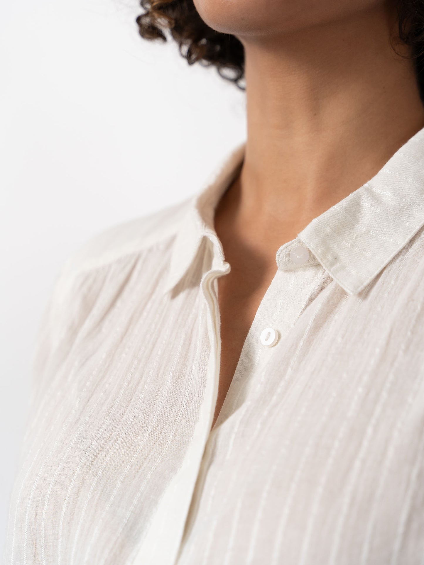 OXANE - Chemise en dobby rayée