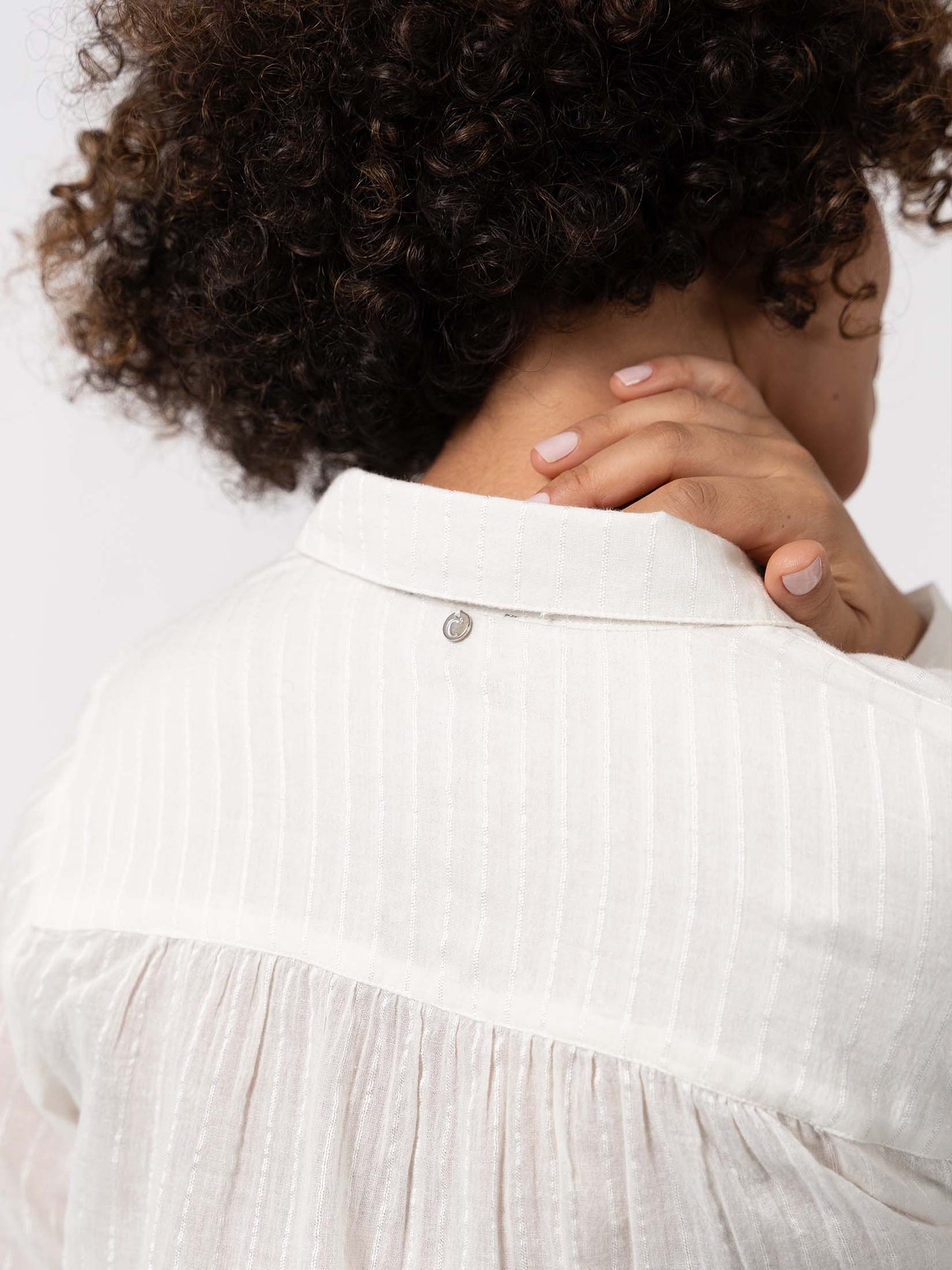 OXANE - Chemise en dobby rayée