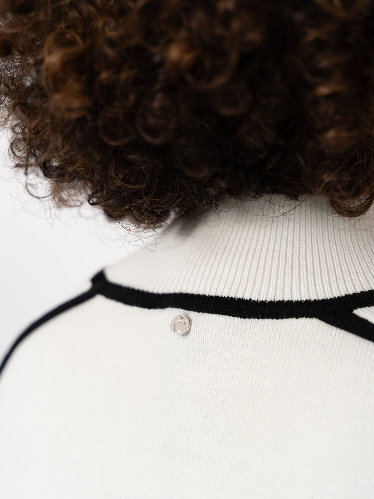 ELIO - Pull graphique en maille fine
