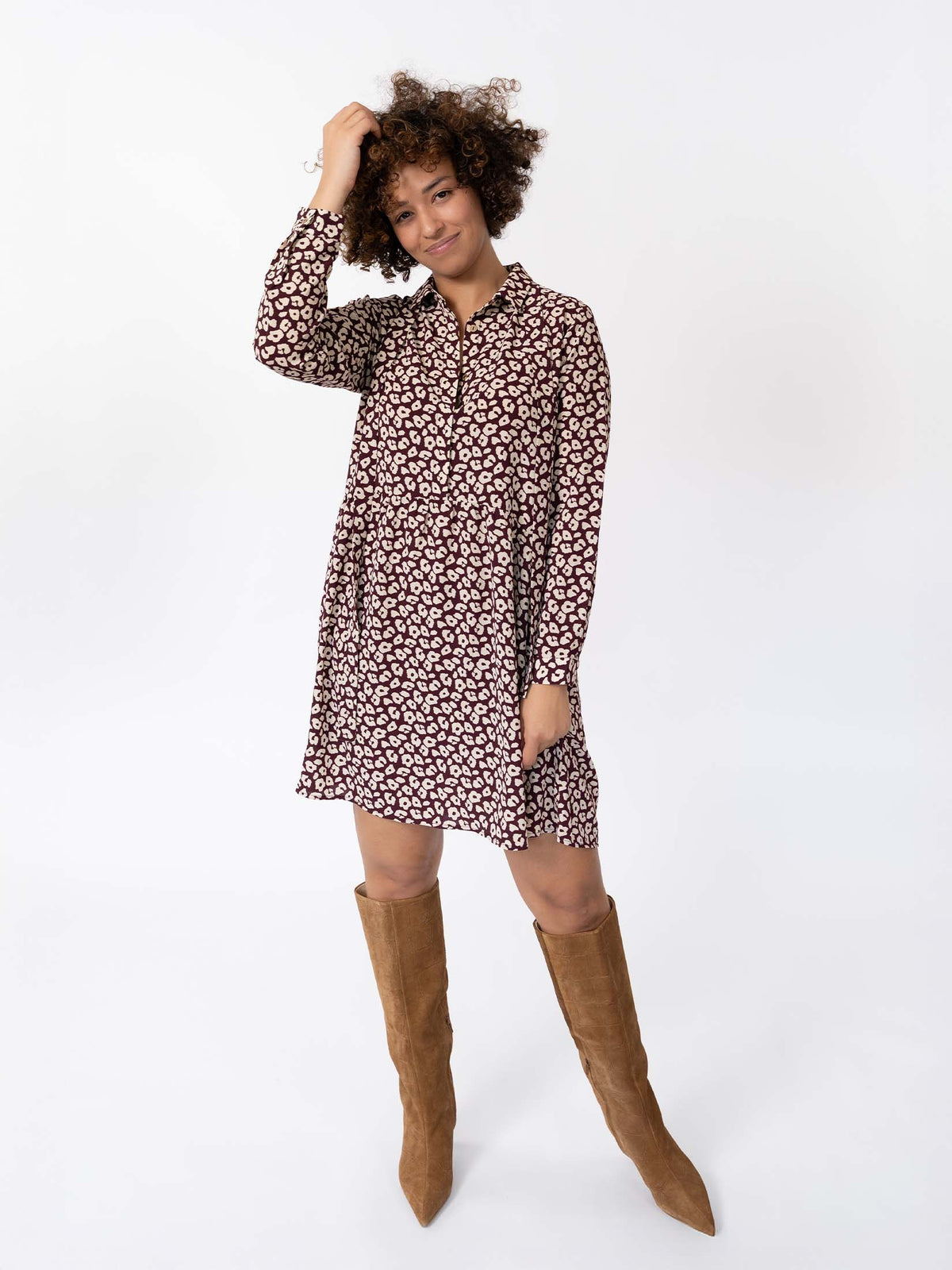 ANAE - Robe fluide monochrome