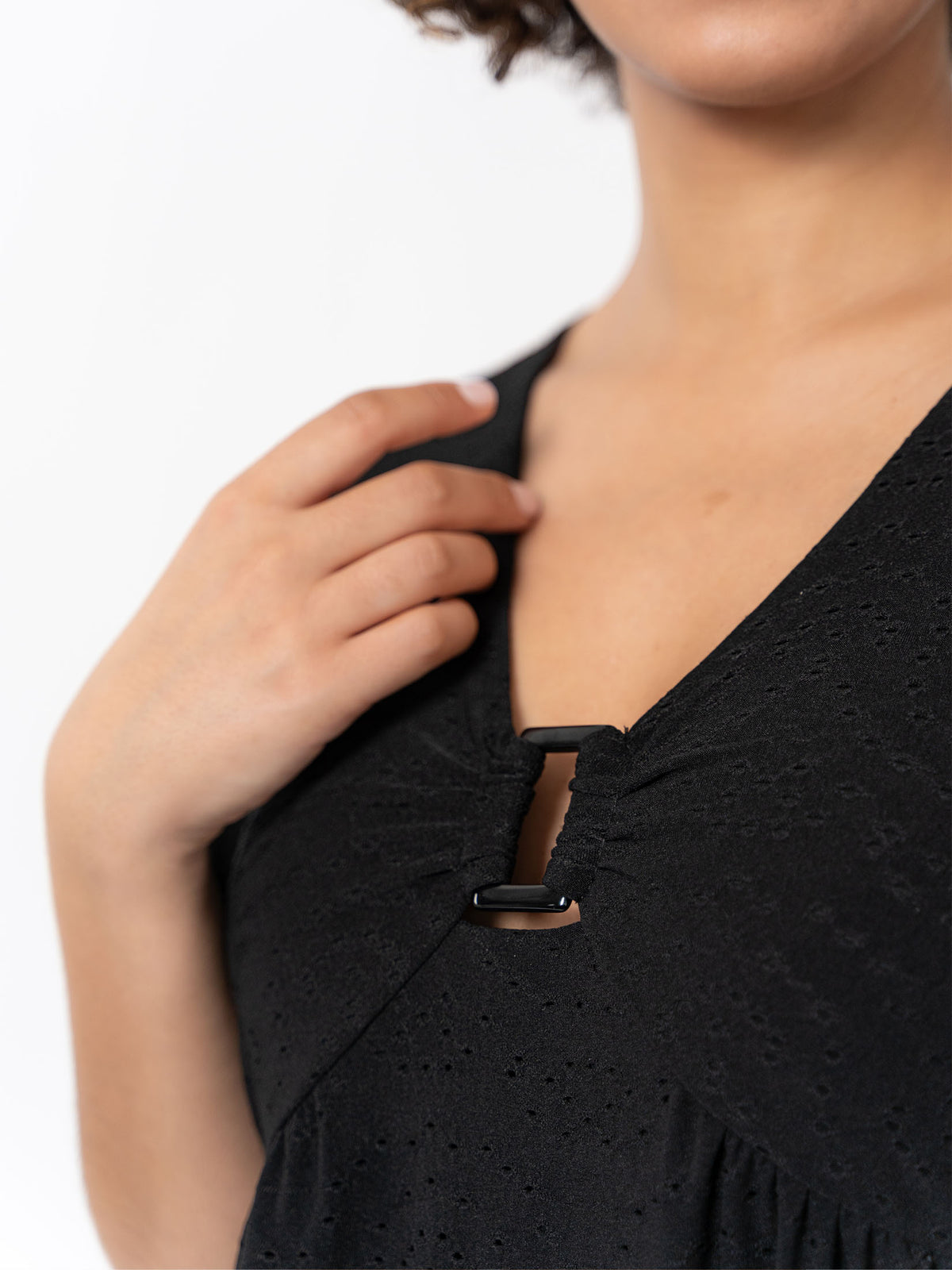 ARETHA - Robe manche courte en maille