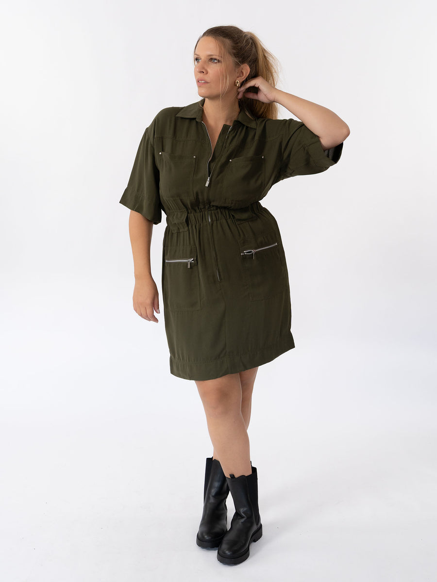 LIZY - robe courte fluide